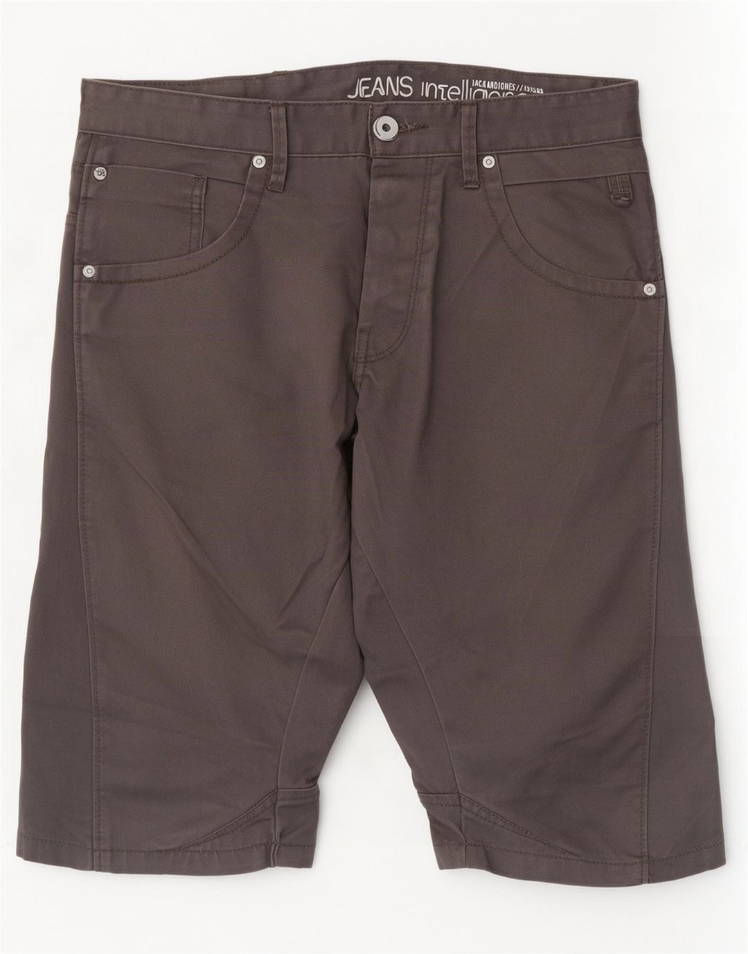 Pantaloni scurți casual pentru bărbați Jack & Jones W32 Gri mediu