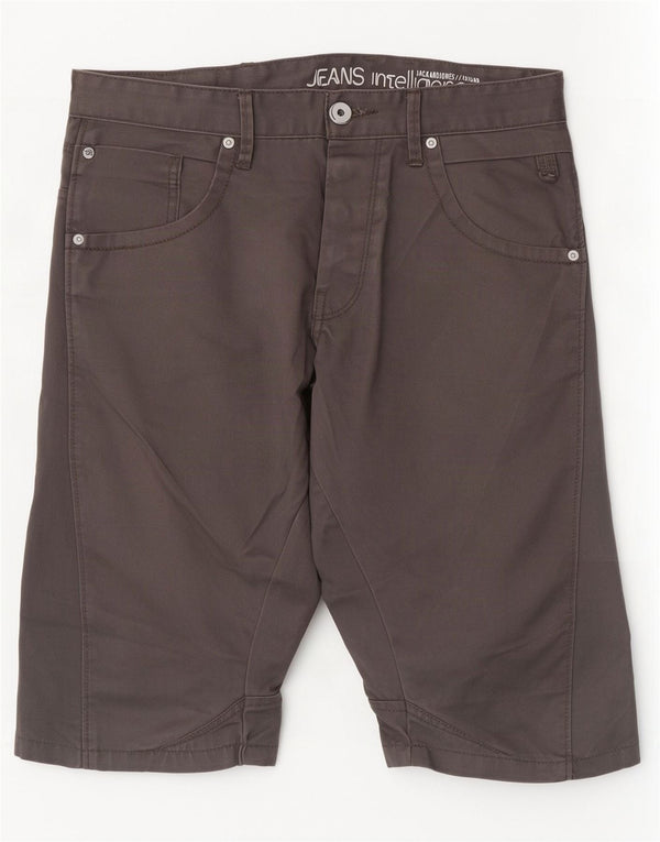Pantaloni scurți casual pentru bărbați Jack & Jones W32 Gri mediu