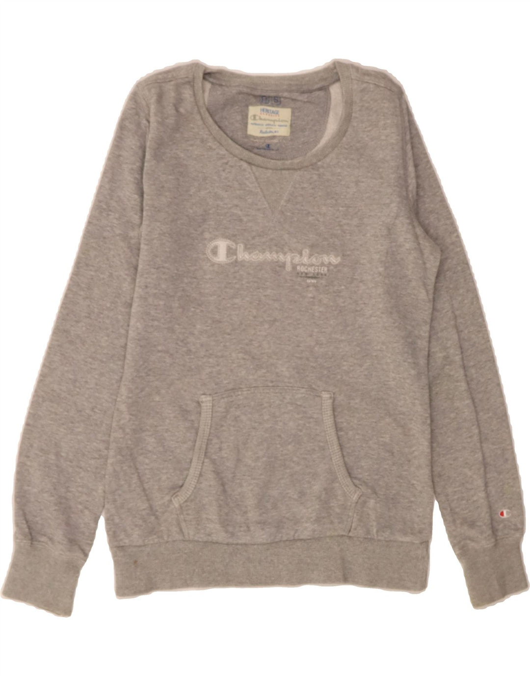 CHAMPION Womens Heritage Classics Sweatshirt Jumper Uk 10 Small Grey Vintage Champion and Second-Hand Champion from Messina Hembry 