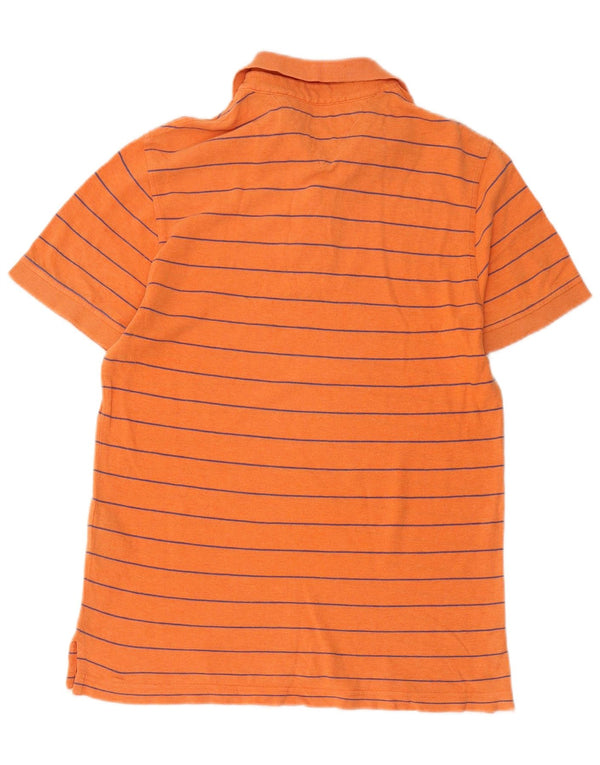 Tricou polo personalizat pentru bărbați Tommy Hilfiger XS bumbac cu dungi portocalii