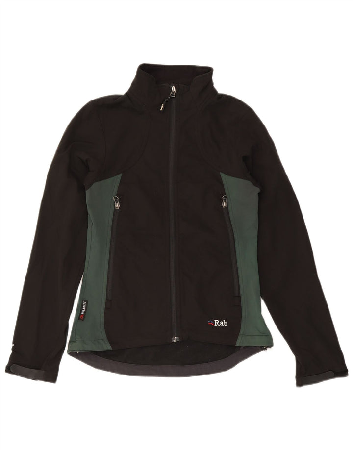 Jachetă de vânt pentru femei RAB UK 8 Small Black Colorblock