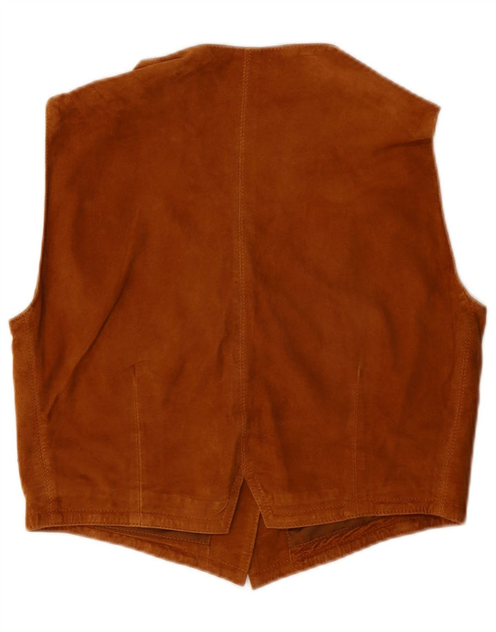 Vestă de piele crop pentru femei Save The Forest IT 44 Maro Mediu