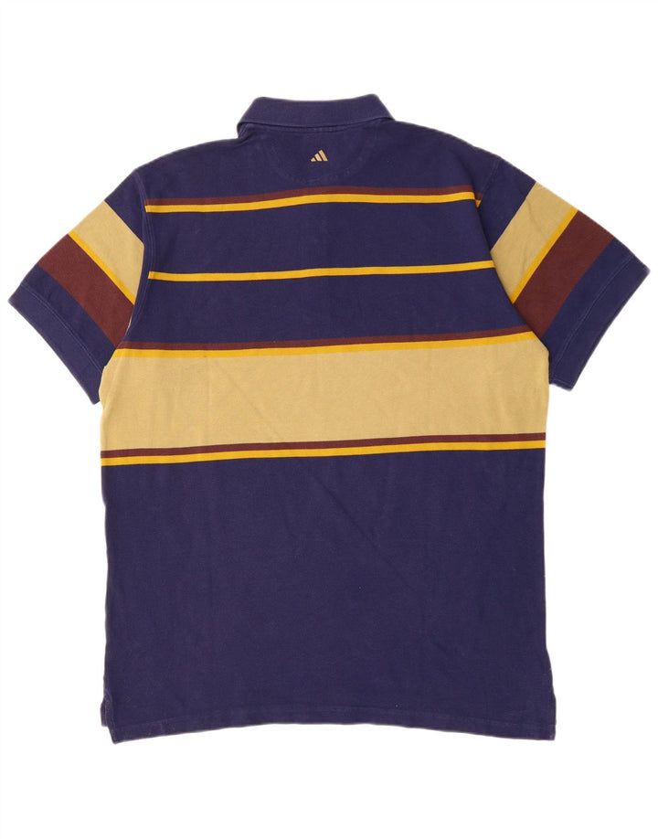 Tricou polo ADIDAS pentru bărbați Marea Britanie 44/46, mare, albastru bleumarin, bumbac color bloc