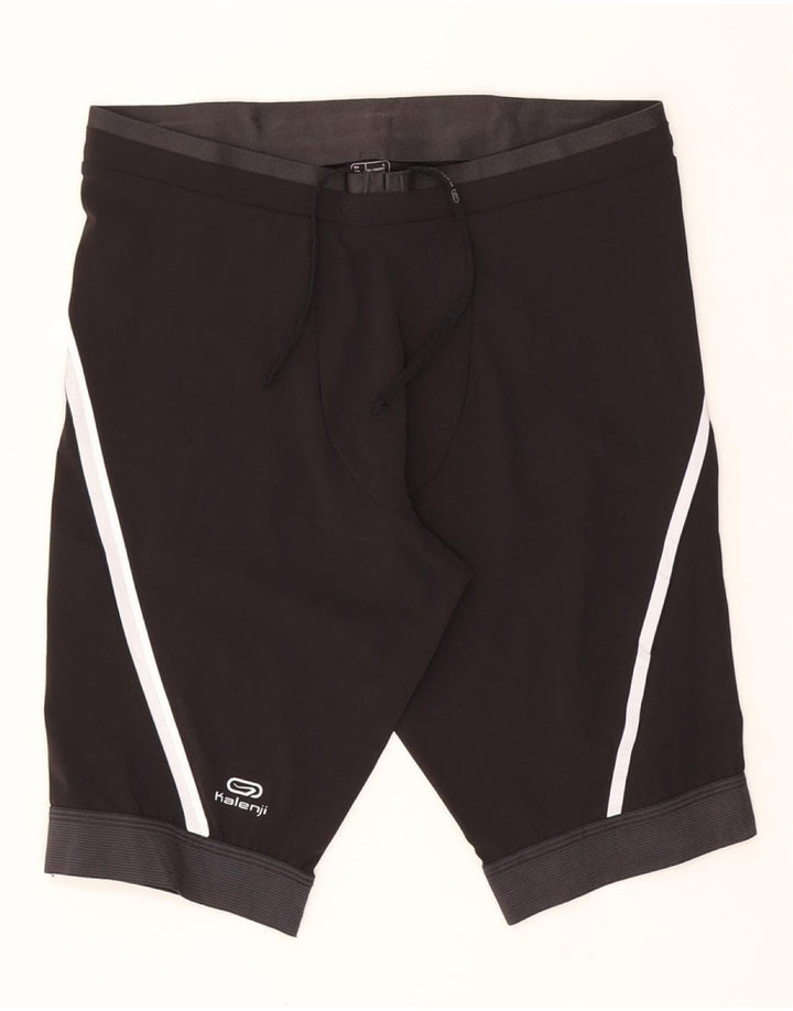 DECATHLON Womens Sport Shorts UK 14  Large  Black Vintage Decathlon and Second-Hand Decathlon from Messina Hembry 