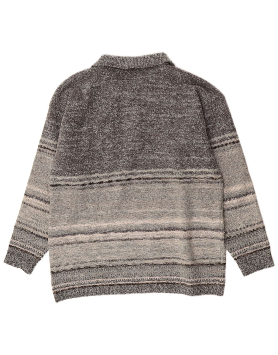 Pulover pentru bărbați Kappa cu gât polo XL Lână cu dungi gri