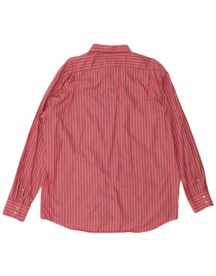 Cămașă bărbați Lacoste Mărimea 45 XL Bumbac cu dungi roz