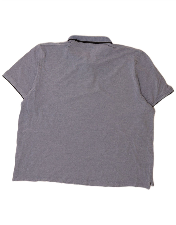 Tricou polo Jack & Jones pentru bărbați, bumbac albastru 3XL