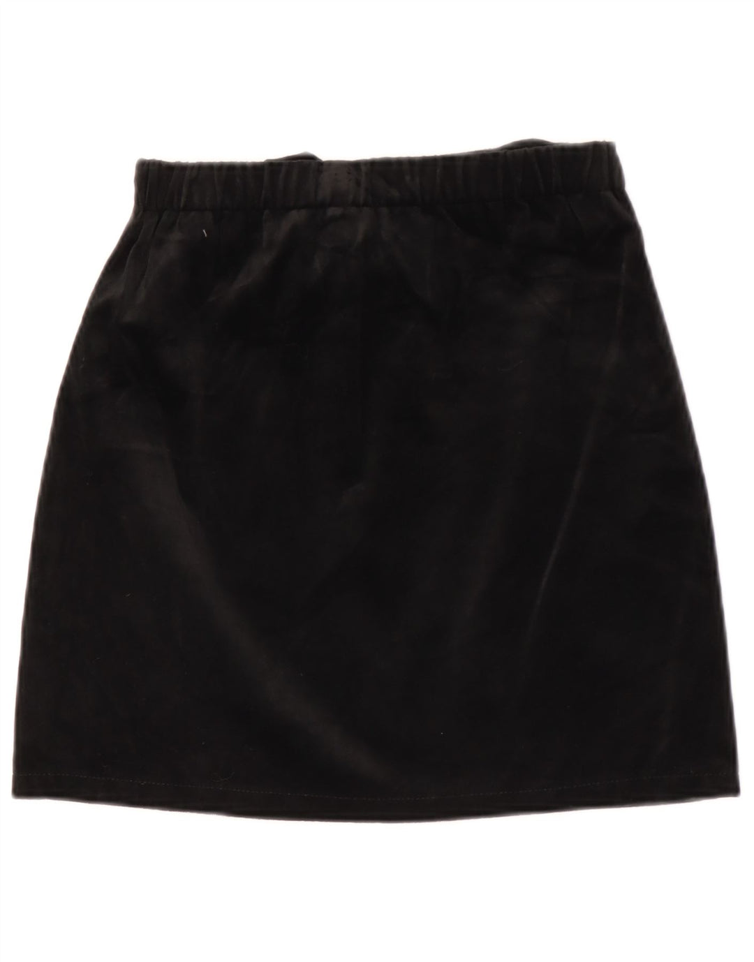 Fusta mini din catifea vintage pentru femei W26 Small Black