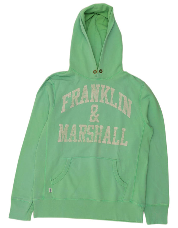 Pulover cu glugă cu grafic pentru bărbați Franklin & Marshall, bumbac verde XL