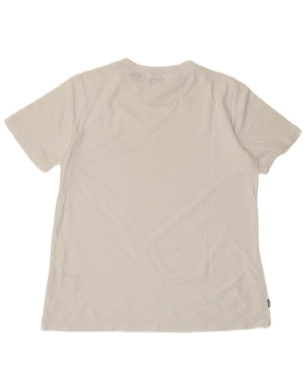 SUPERDRY Womens T-Shirt Top UK 8 Small White Cotton