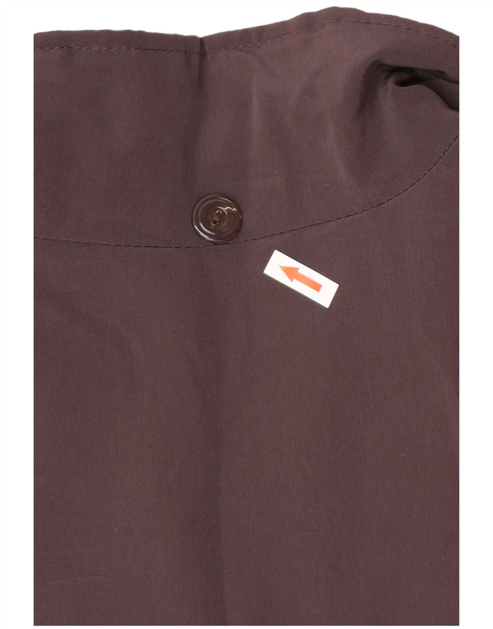 Pardesiu supradimensionat vintage pentru femei UK 18 XL maro