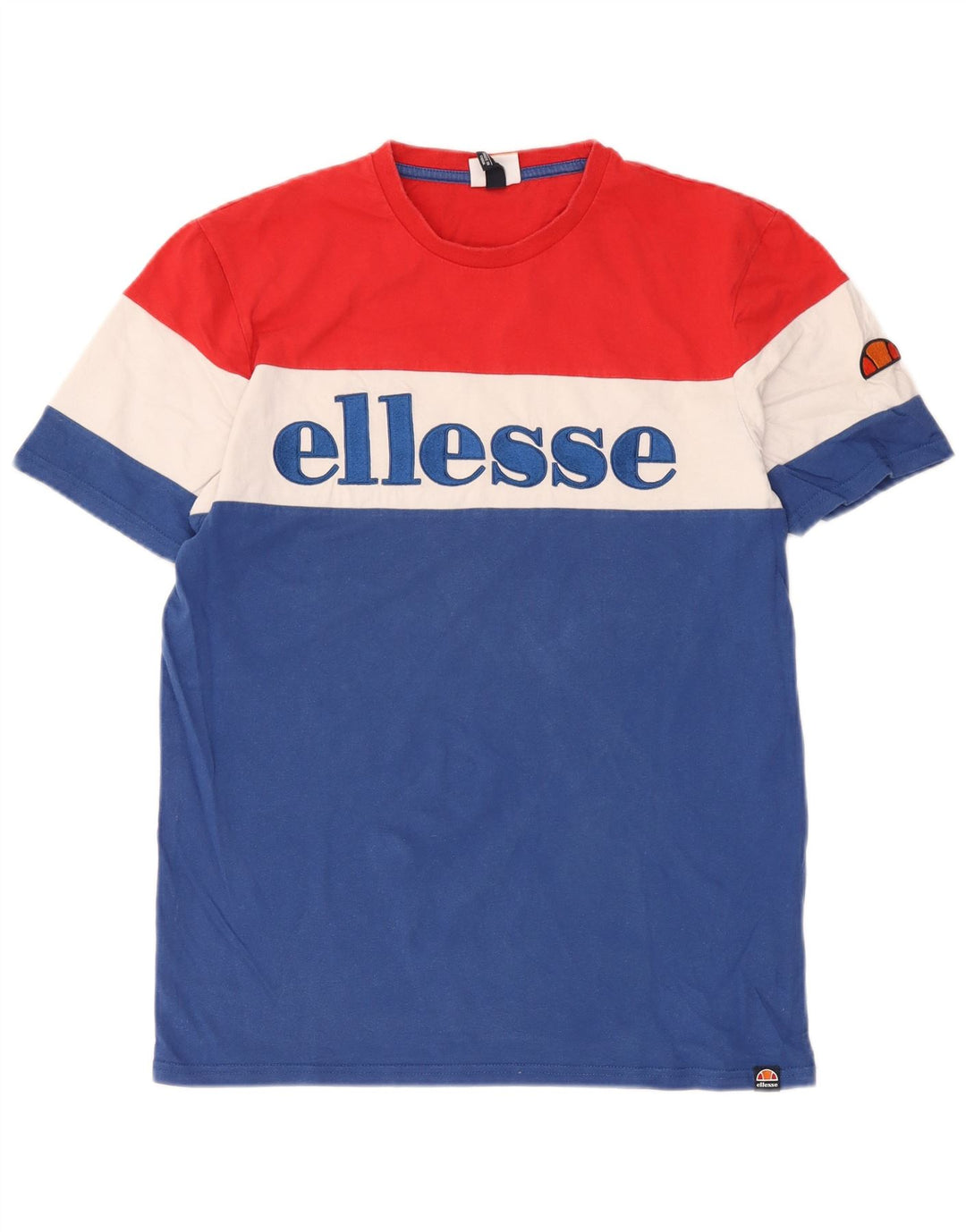 Tricou cu grafică pentru bărbați Ellesse Top Medium Blue Colorblock Bumbac