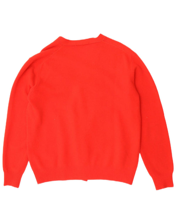 Pulover Cardigan Vintage pentru Damă IT 54 3XL Roșu