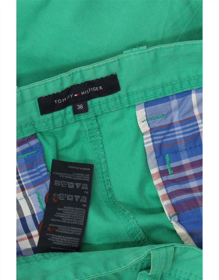 TOMMY HILFIGER Pantaloni scurți cargo pentru bărbați W38 XL bumbac verde