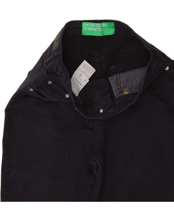 BENETTON Womens Slim Jeans W30 L28 Navy Blue Cotton Vintage Benetton and Second-Hand Benetton from Messina Hembry 