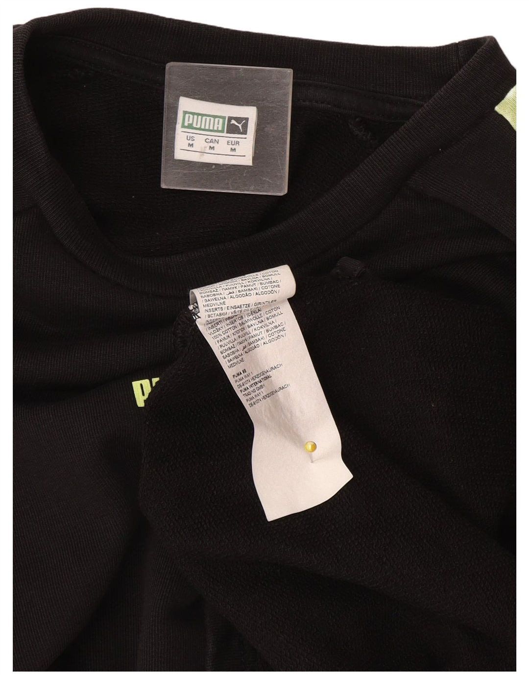 Pulover Puma pentru femei UK 14 Medium Black Colorblock Bumbac