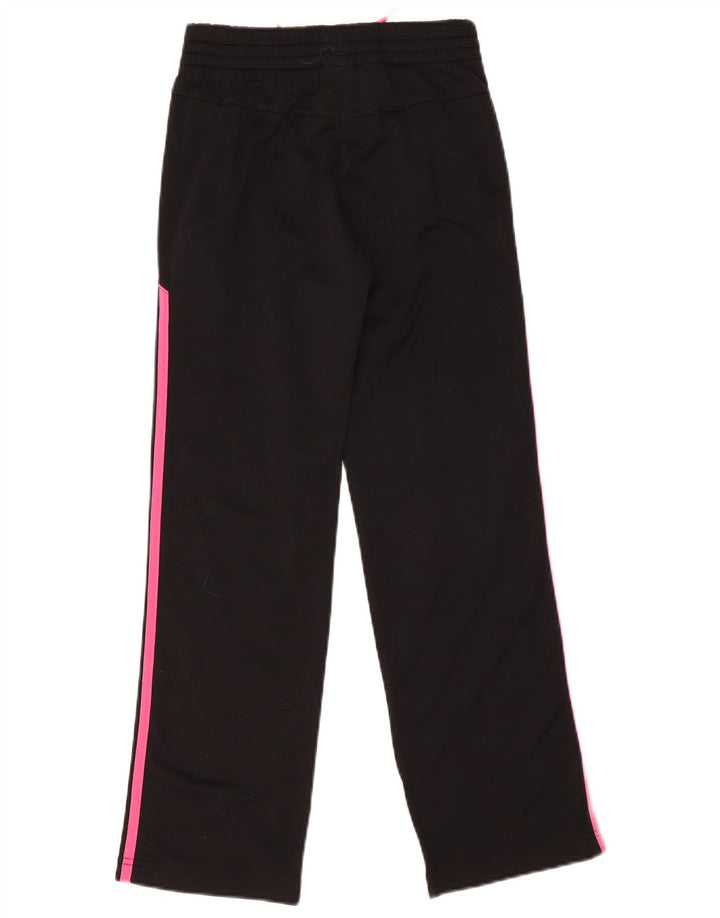 Pantaloni de trening ADIDAS fete 11-12 ani poliester negru