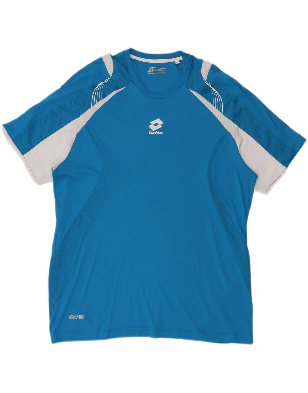 Tricou Bărbați Lotto Top 2XL Albastru Poliester Bloc de culoare