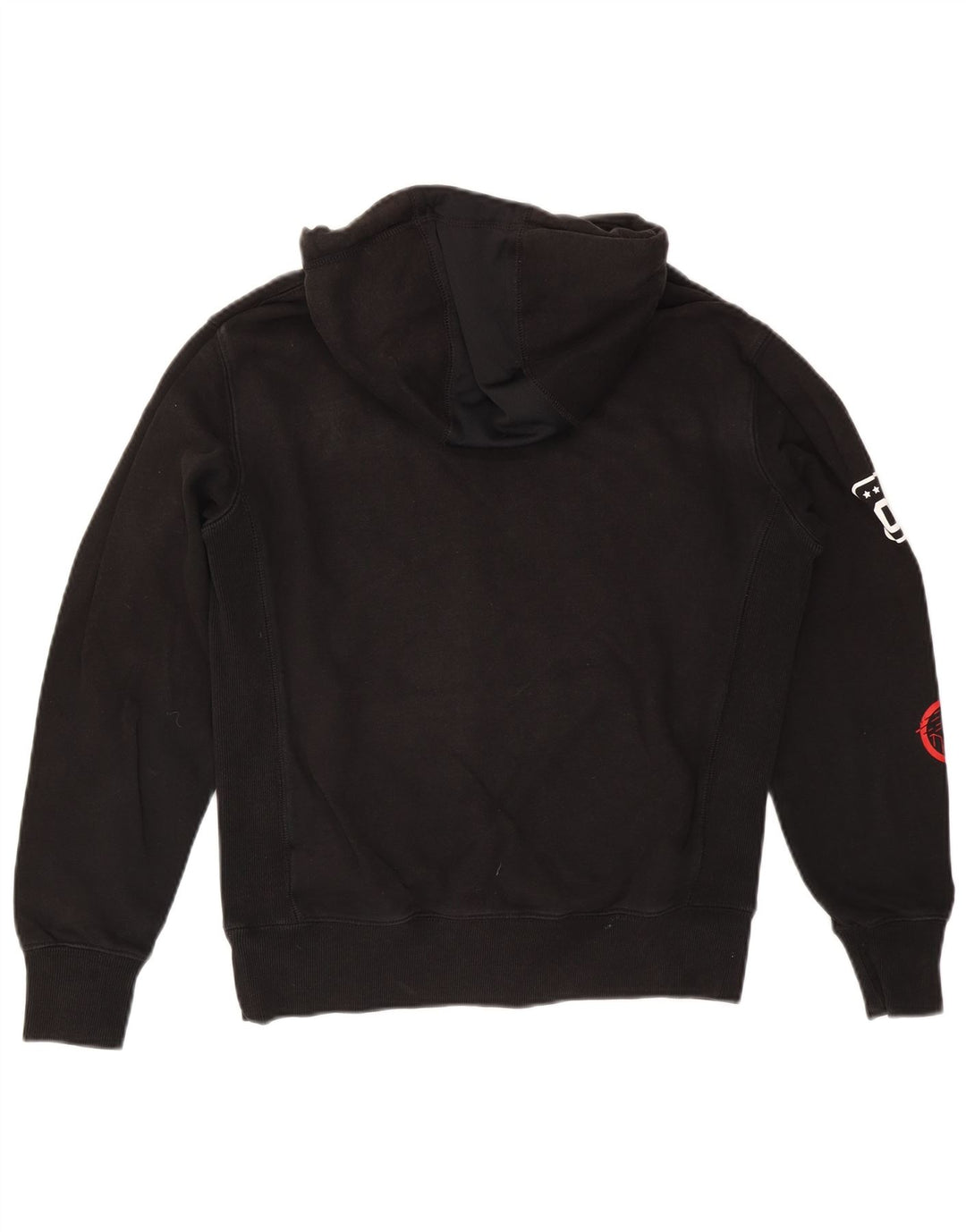 Pulover cu glugă grafic Superdry pentru bărbați, mic, negru