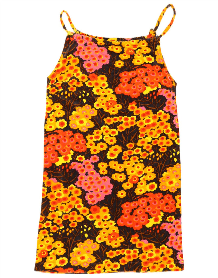Rochie de soare vintage pentru femei UK 14 Medium Multicolor Floral