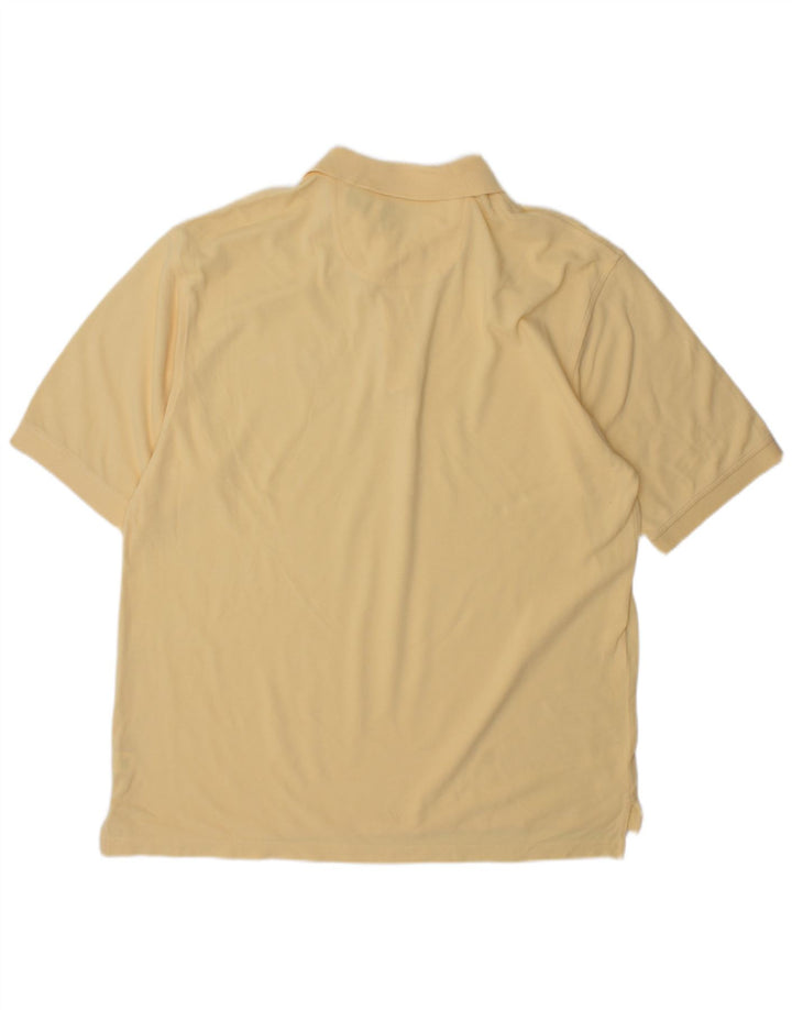 Tricou polo IZOD pentru bărbați, bumbac galben mare