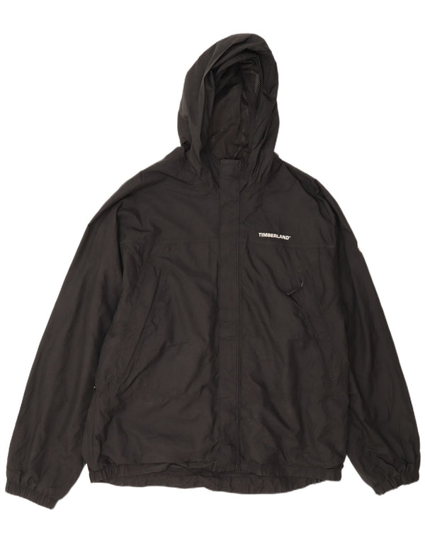 Jachetă de ploaie cu glugă pentru bărbați Timberland UK 40, mare, negru, nailon