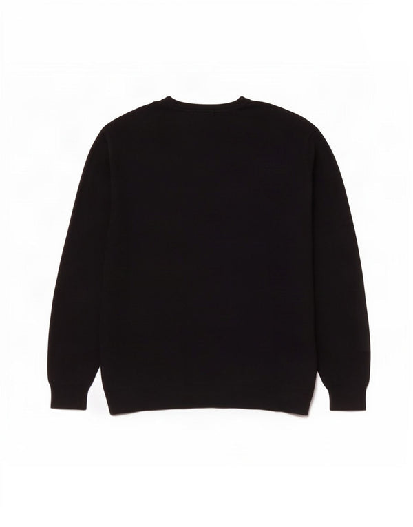 Pulover pentru bărbați Zara, cu decolteu în V, XL, bumbac negru