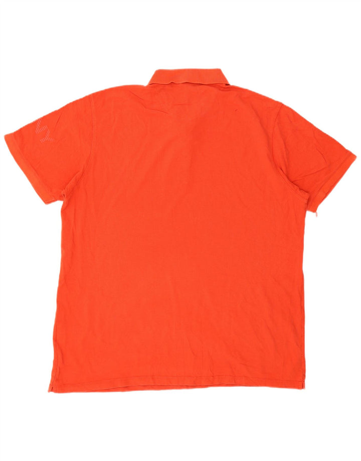 Tricou polo grafic pentru bărbați DKNY 2XL bumbac portocaliu