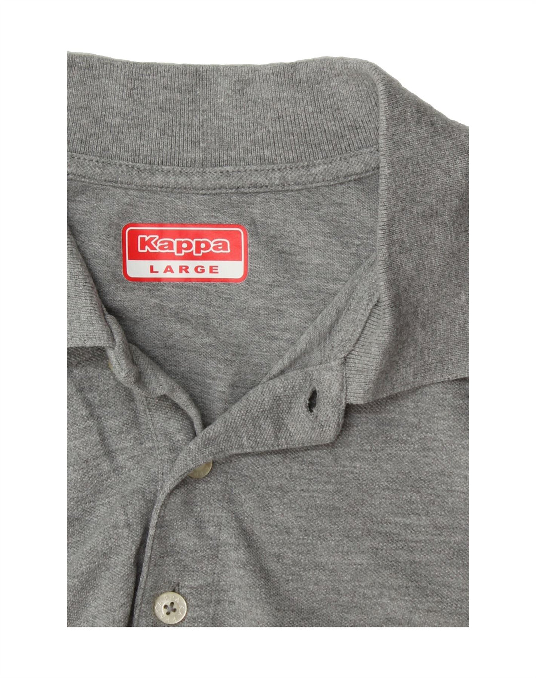 KAPPA Mens Polo Shirt Large Grey Vintage Kappa and Second-Hand Kappa from Messina Hembry 