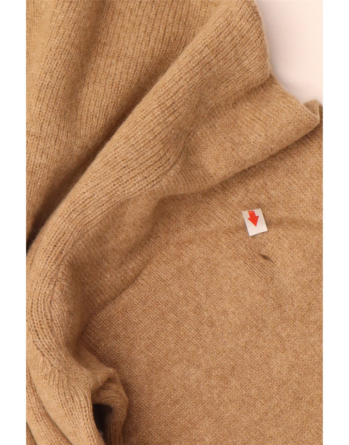 Pulover Vintage pentru bărbați cu decolteu în V IT 48 Medium Beige Lână