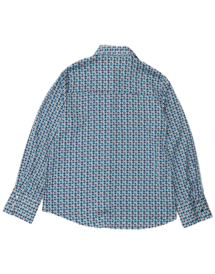 Cămașă pentru femei Zara UK 14 Medium Blue Geometric