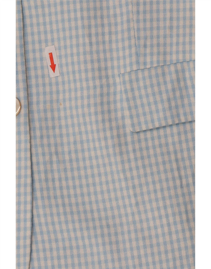 Set de 2 bucăți pentru femei Vintage cu 3 nasturi IT 46 Viscoză mare, albastră