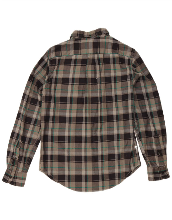 Cămașă de flanel pentru bărbați Levi's Slim Fit, bumbac cu carouri, gri mic