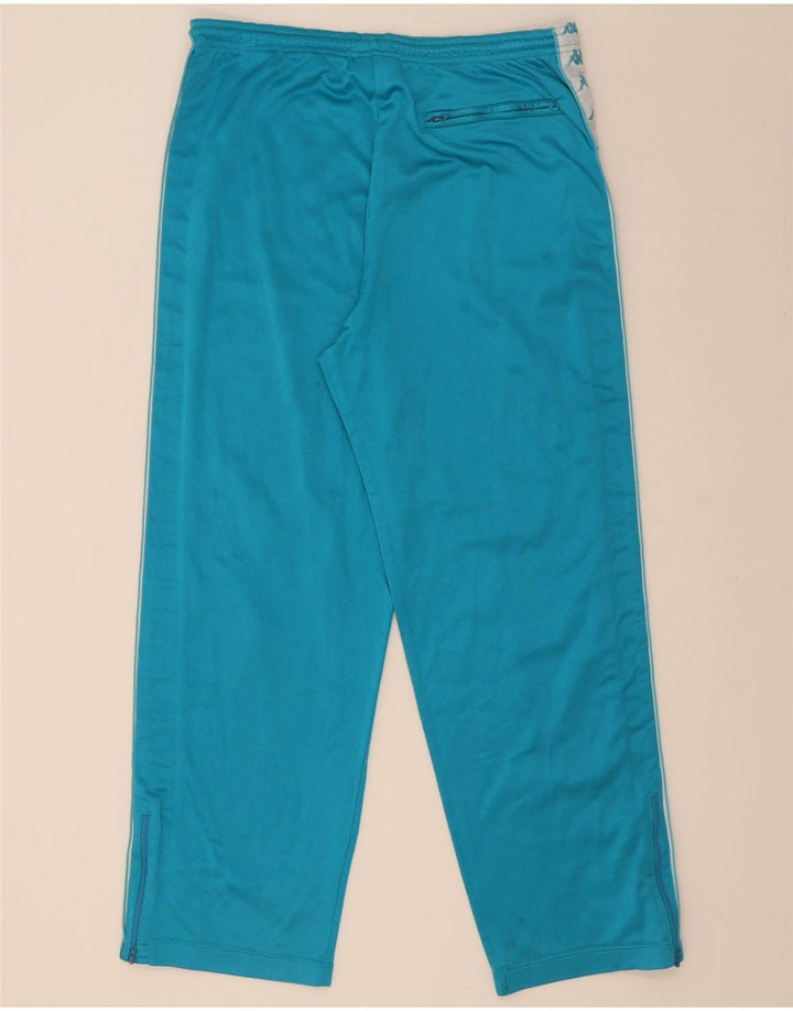 Pantaloni de trening grafic Kappa pentru bărbați, mari, albastru, poliester color bloc