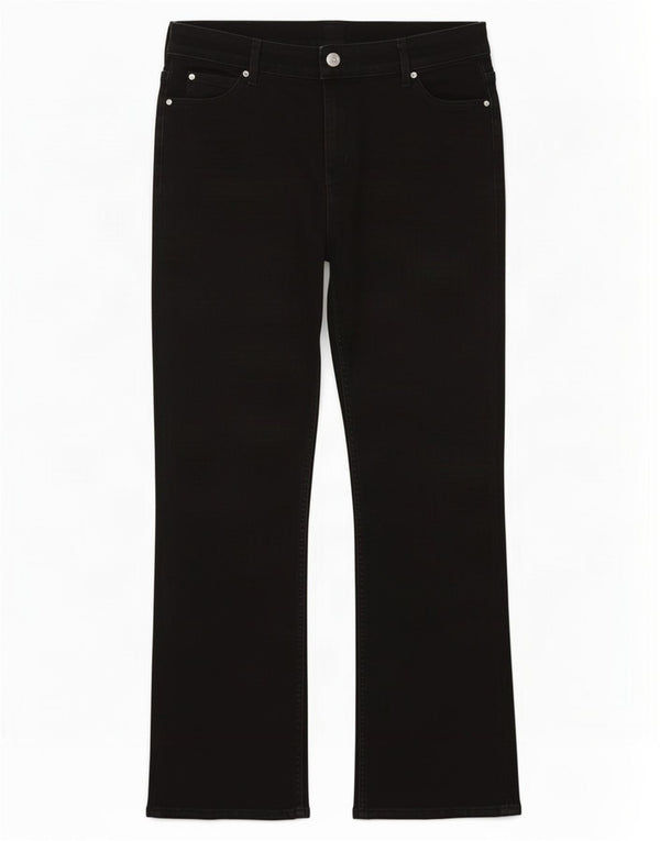 Blugi Bootcut pentru femei Marks & Spencer UK 18 XL W36 L30 bumbac negru