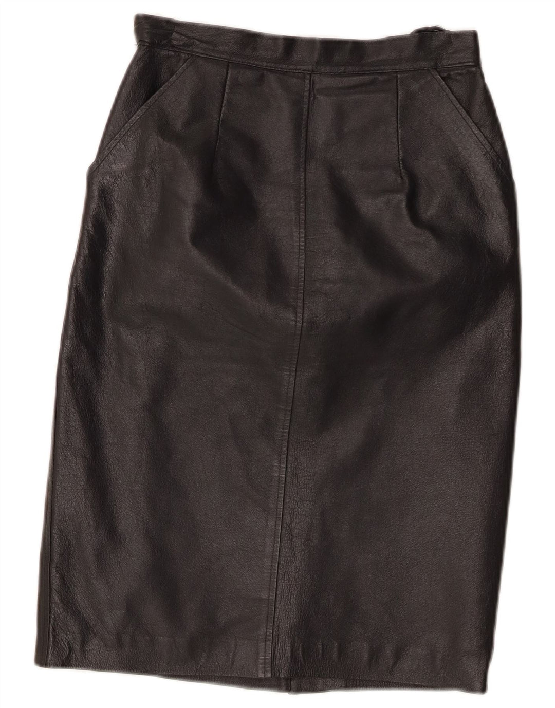 Fusta din piele vintage pentru femei W24 XS negru