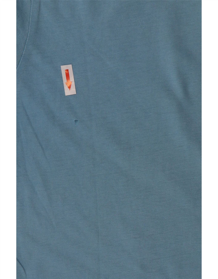 Tricou grafic pentru bărbați Kappa Top din bumbac albastru mediu
