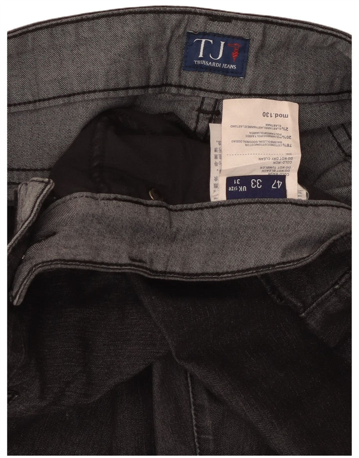 Blugi drepti pentru femei Trussardi W31 L26 bumbac negru