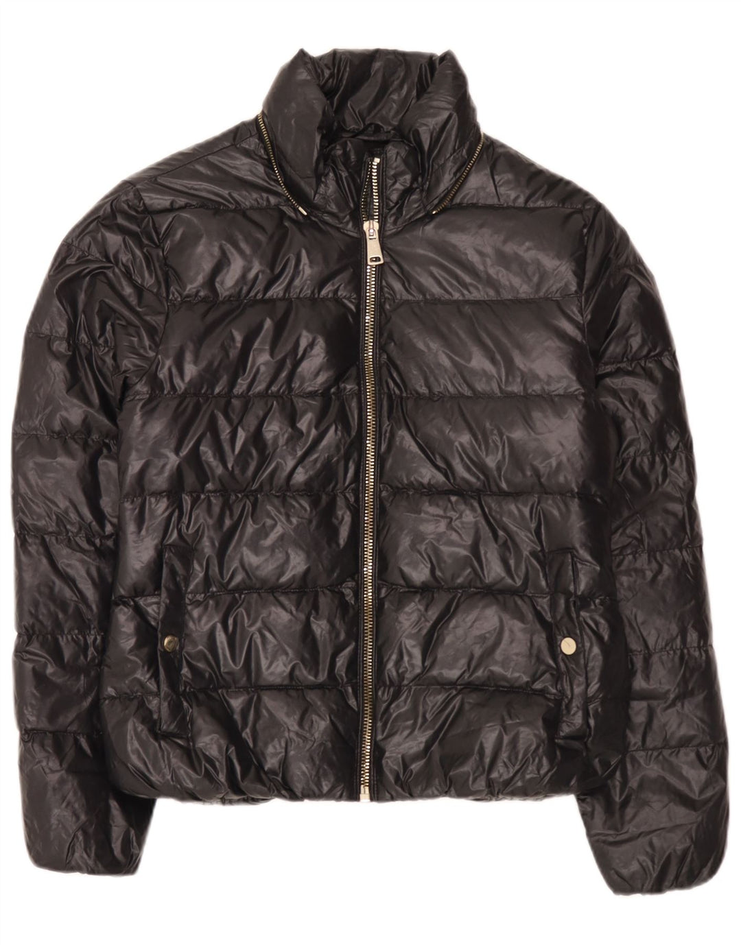 Jachetă căptușită pentru femei Zara UK 14 Large Black