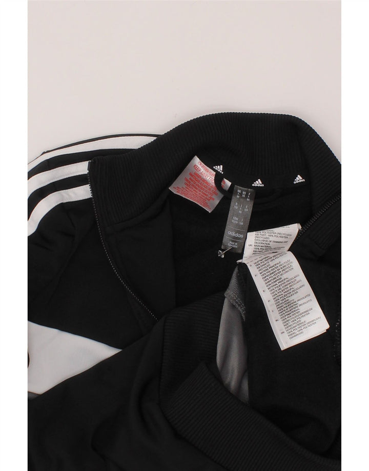 Jachetă de trening pentru băieți ADIDAS 7-8 ani, negru, poliester