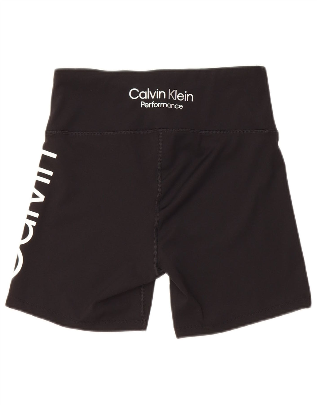 Pantaloni scurți sport grafic Calvin Klein pentru femei UK 12 Poliester mediu negru