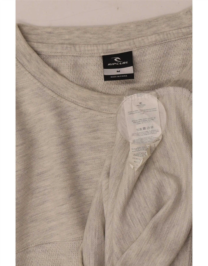 Pulover pentru bărbați Rip Curl cu gât crew, bumbac cu pete, gri mediu