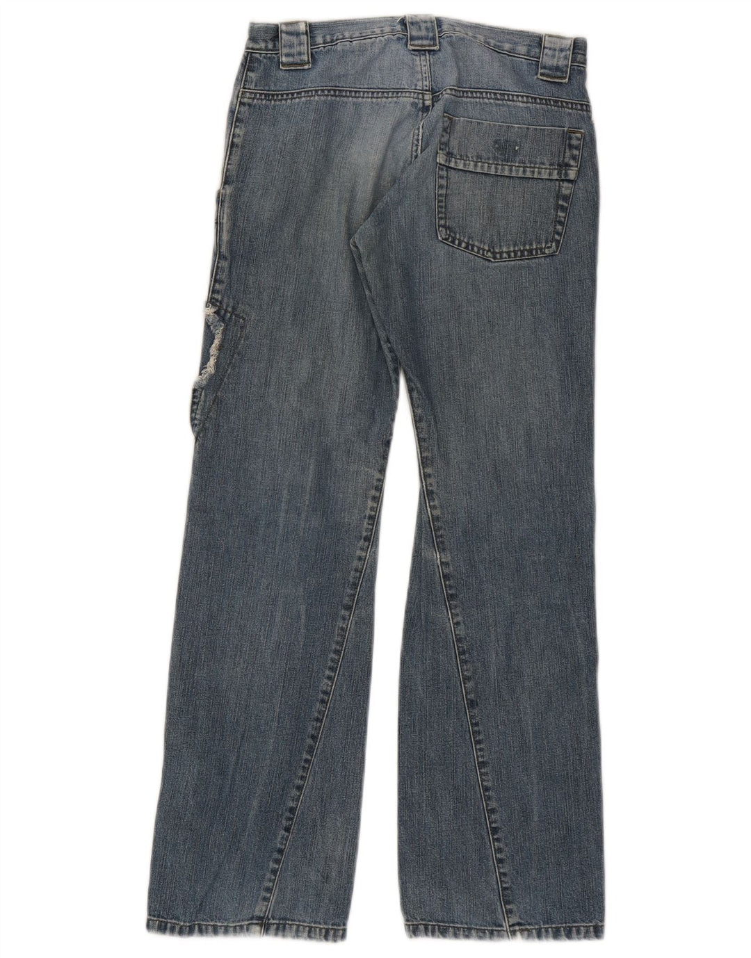 Blugi Loose Fete Armani Junior 10-11 Ani W26 L28 Albastru Patchwork