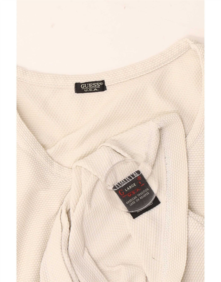 Guess Top pentru femei cu mânecă lungă UK 14 Large White