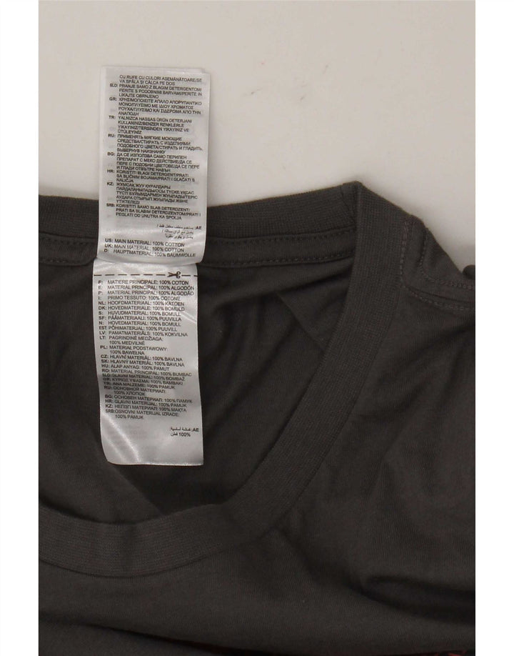 Tricou grafic pentru bărbați Adidas Top mare, gri bumbac