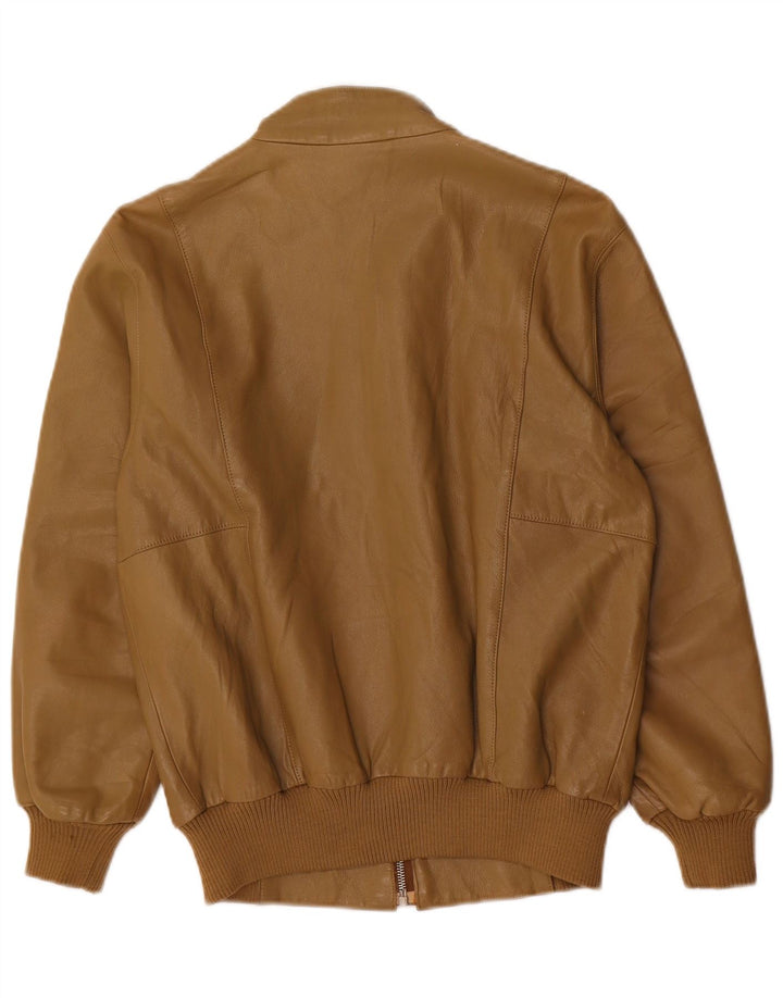 Jachetă de piele vintage pentru femei EU 36 Mic din piele maro