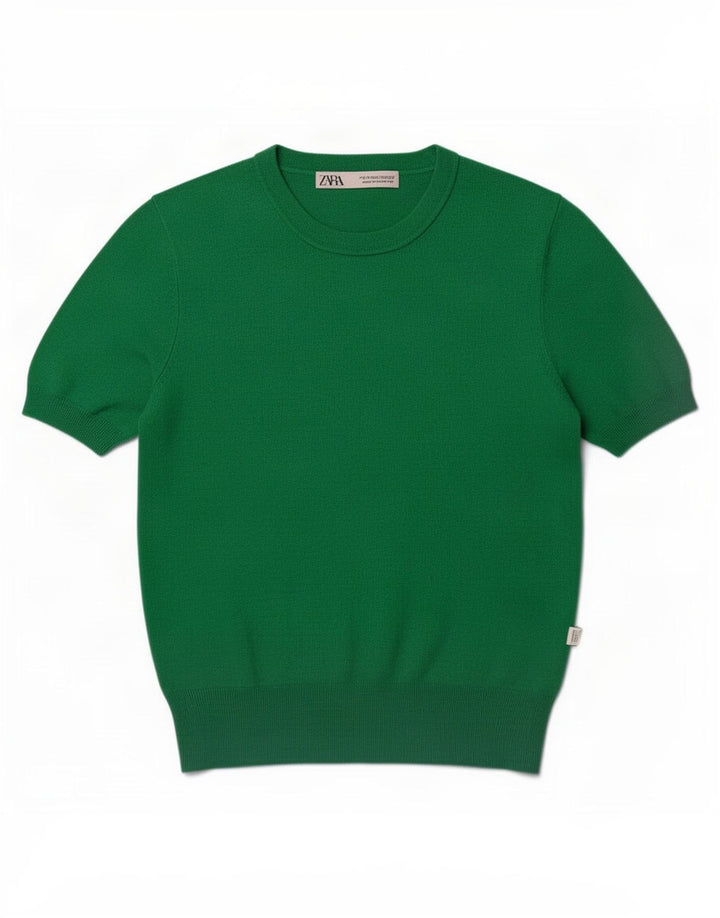 Bluză pentru femei Zara UK 12 verde mediu