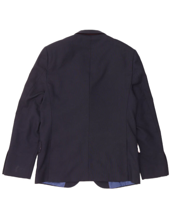 Jachetă pentru bărbați Marks & Spencer, subțire, cu 2 nasturi, UK 40 Medium Bleumarin