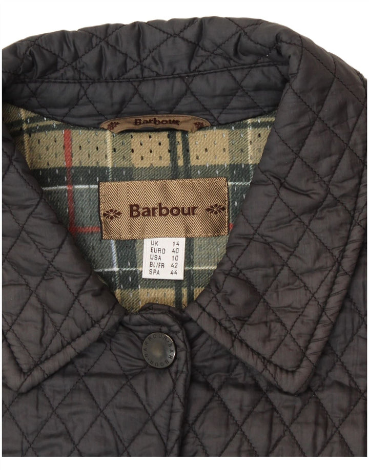 Jachetă matlasată pentru femei BARBOUR UK 14 mare, negru, nailon