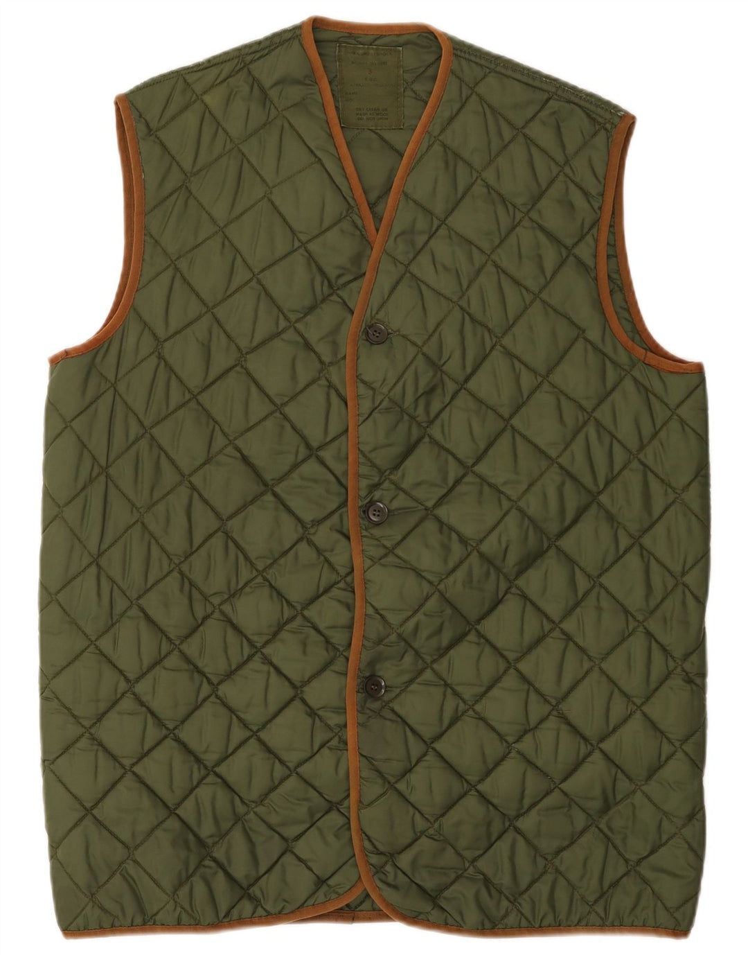Gilet vintage pentru bărbați matlasat UK 40 Large Green